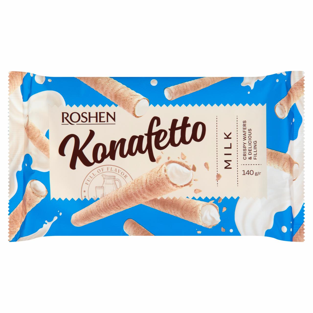 Képek - Roshen Konafetto tejkrémmel töltött ostyarúd 140 g