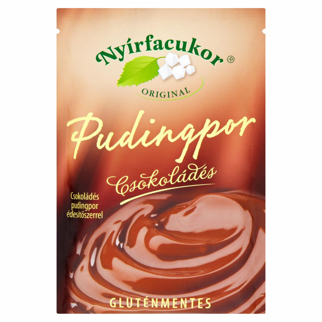 Képek - Nyírfacukor Original gluténmentes csokoládés pudingpor édesítőszerrel 100 g