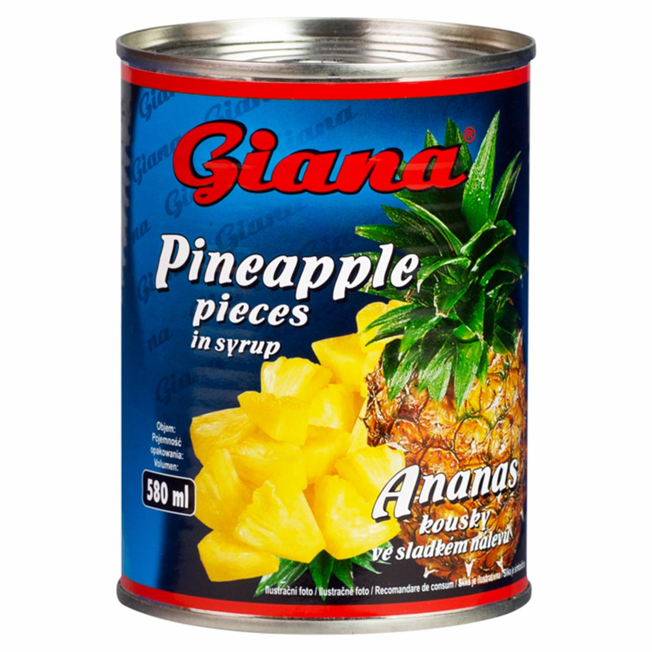 Képek - Giana ananászbefőtt darabok 565 g
