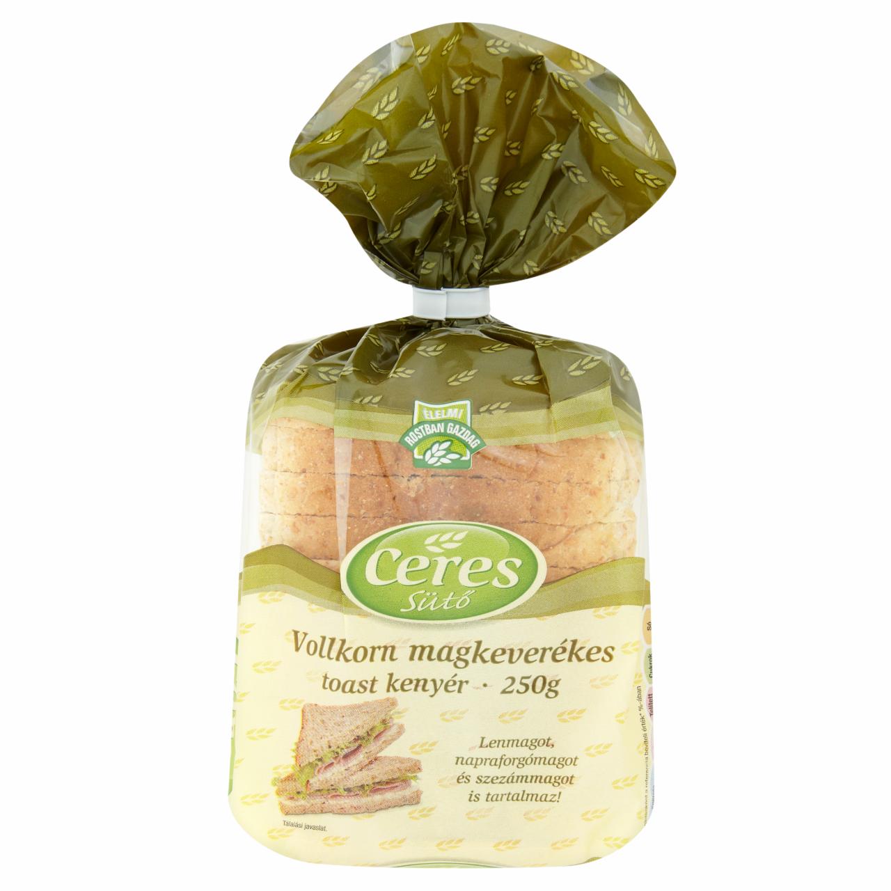 Képek - Ceres Sütő Vollkorn magkeverékes toast kenyér 250 g