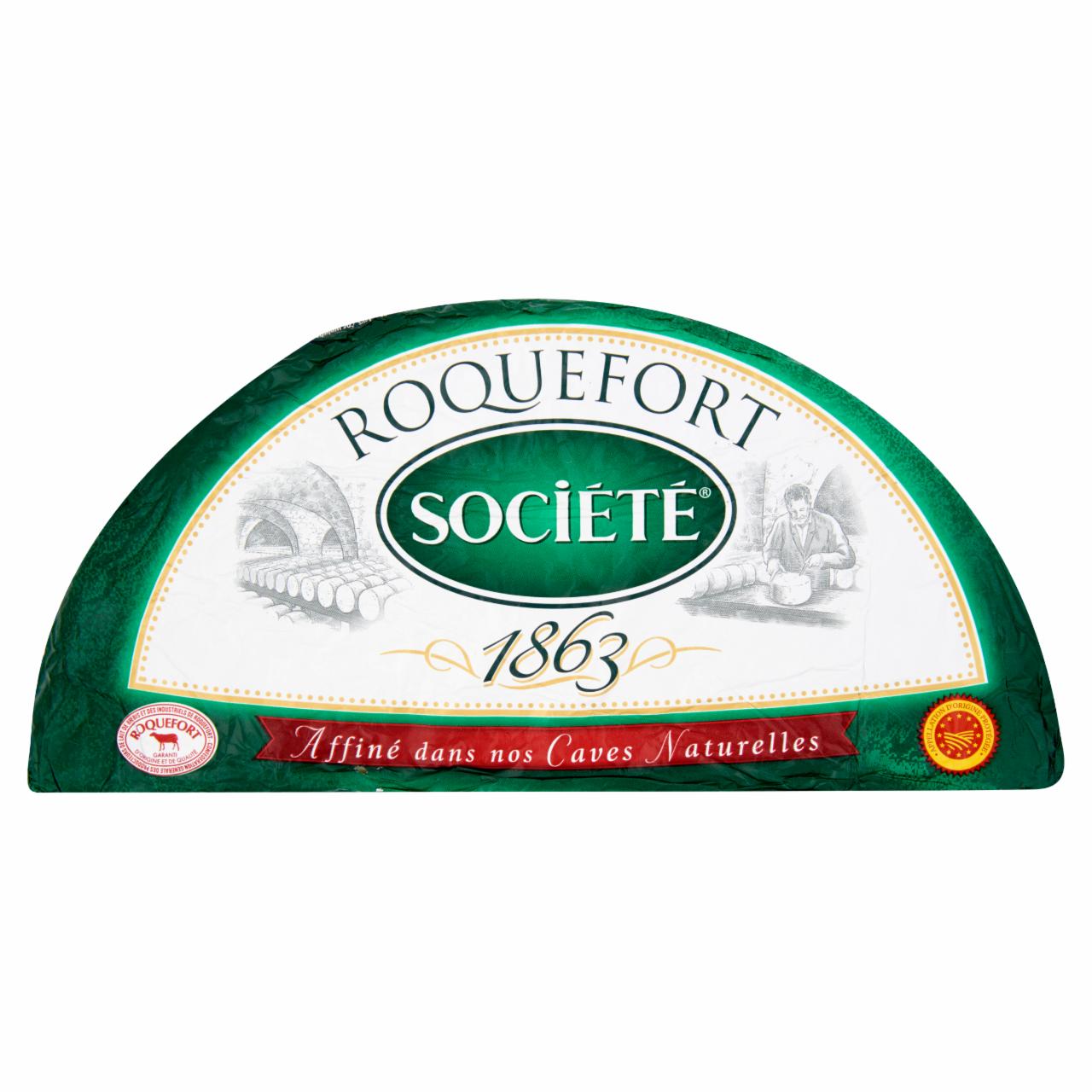 Képek - Société Roquefort nemespenésszel érlelt juhtejből készült zsíros félkemény sajt
