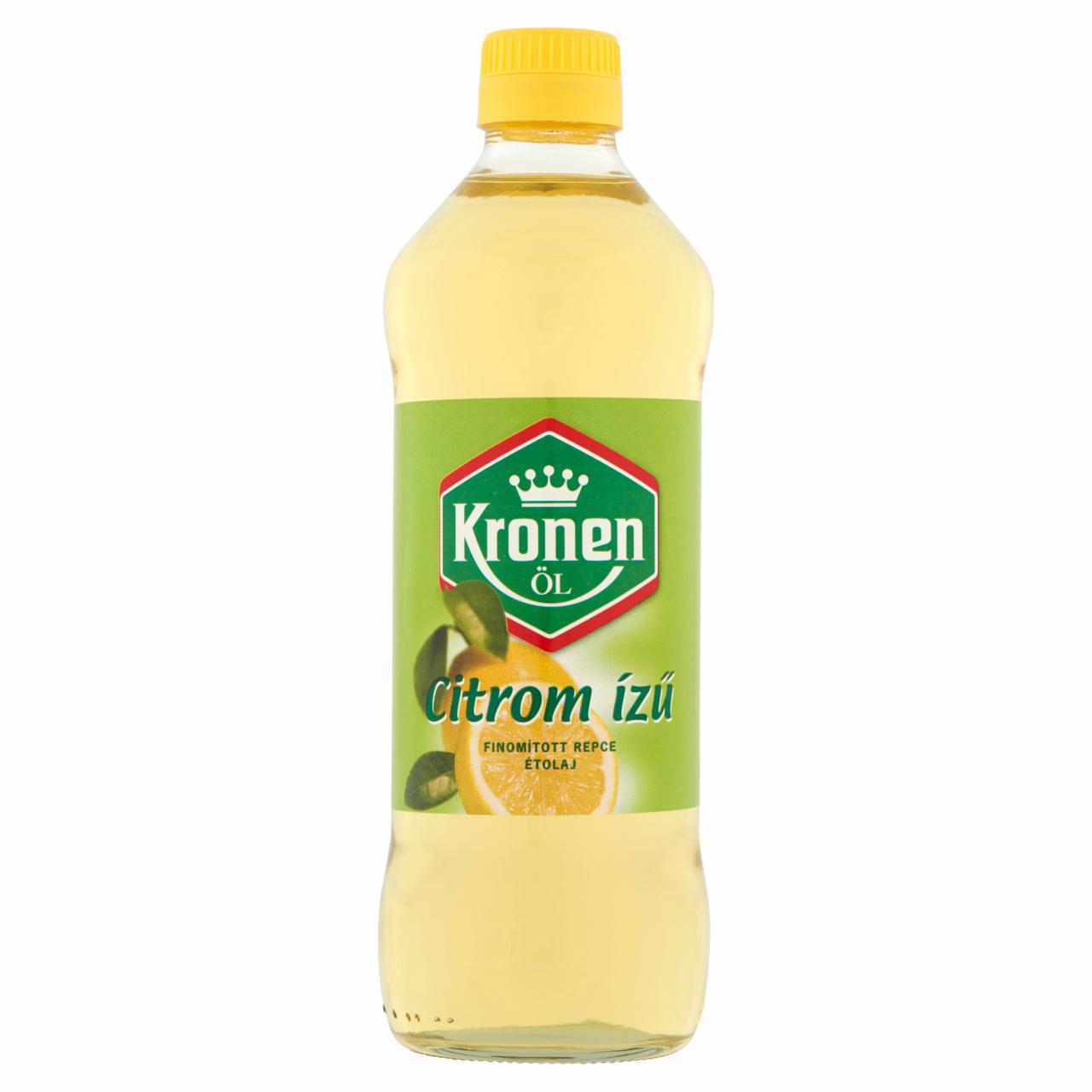 Képek - Kronen citrom ízű finomított repce étolaj 0,5 l