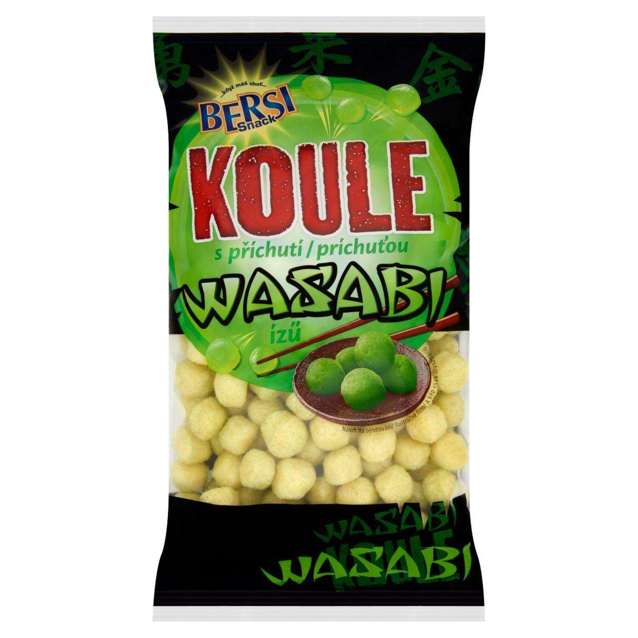 Képek - Bersi Snack Koule wasabi ízű extrudált kukoricagolyók 120 g