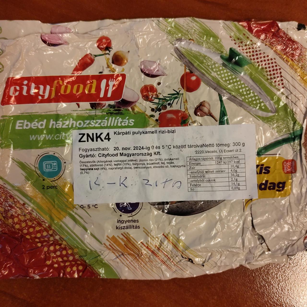 Képek - Kárpati pulykamell rizi-bizivel CityFood
