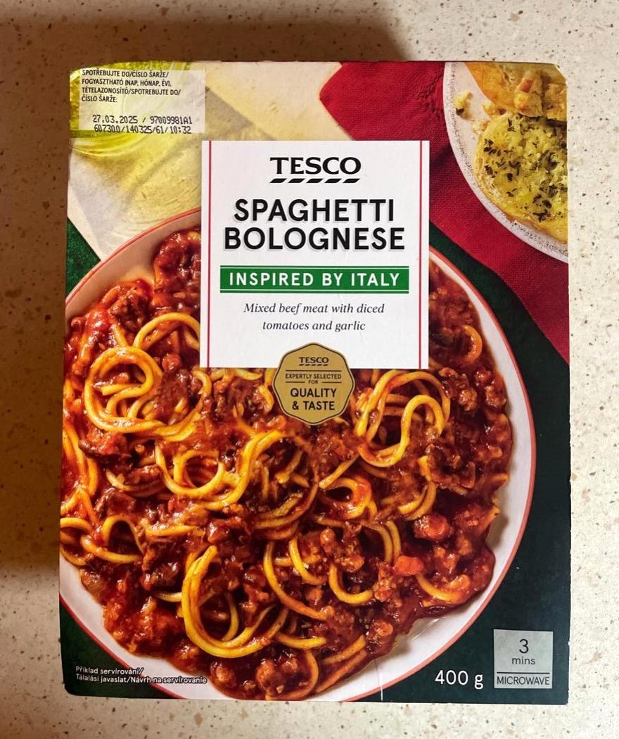 Képek - Spaghetti bolognese Tesco