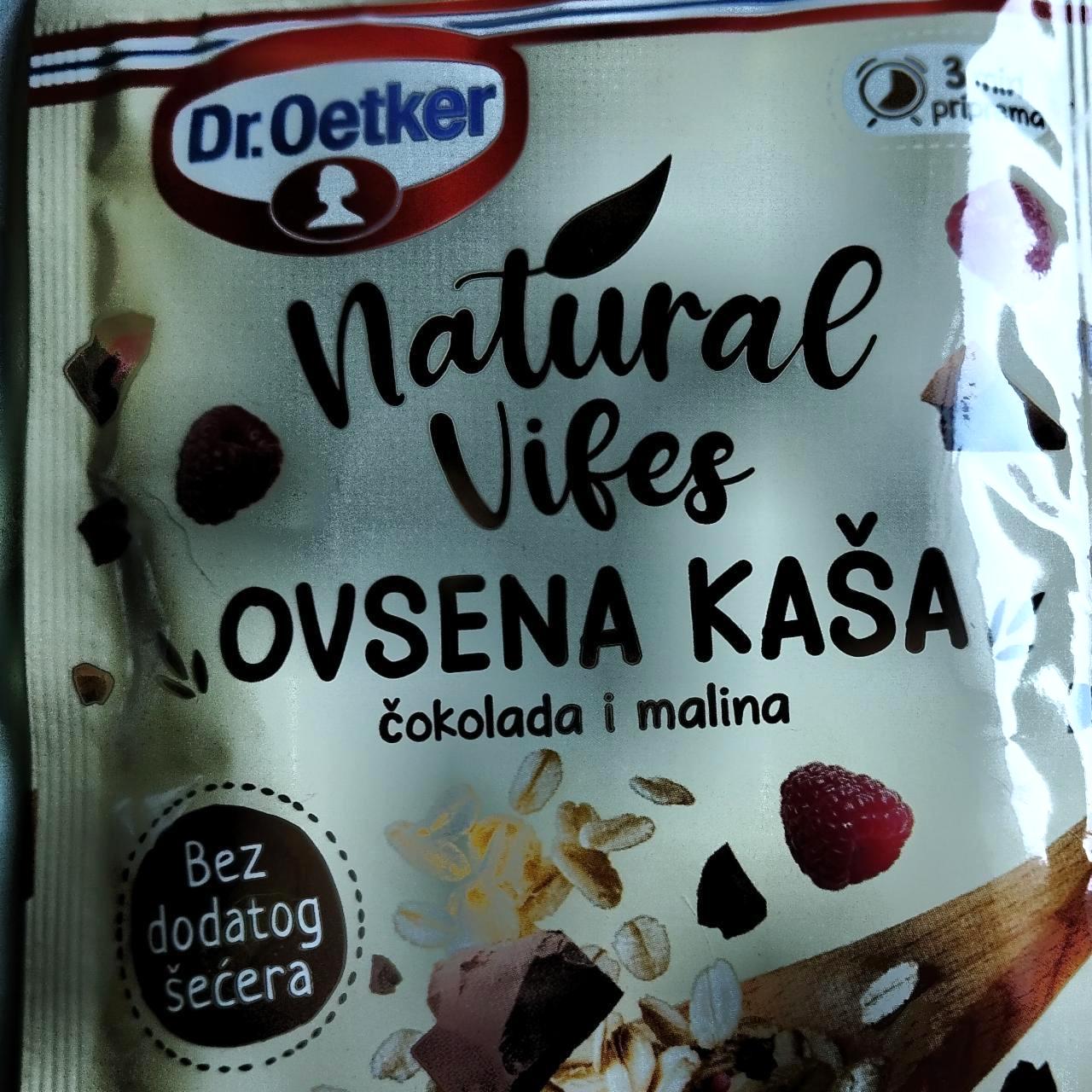 Képek - Natúr Vibes ovsená kaša Čokoláda malina Dr.Oetker