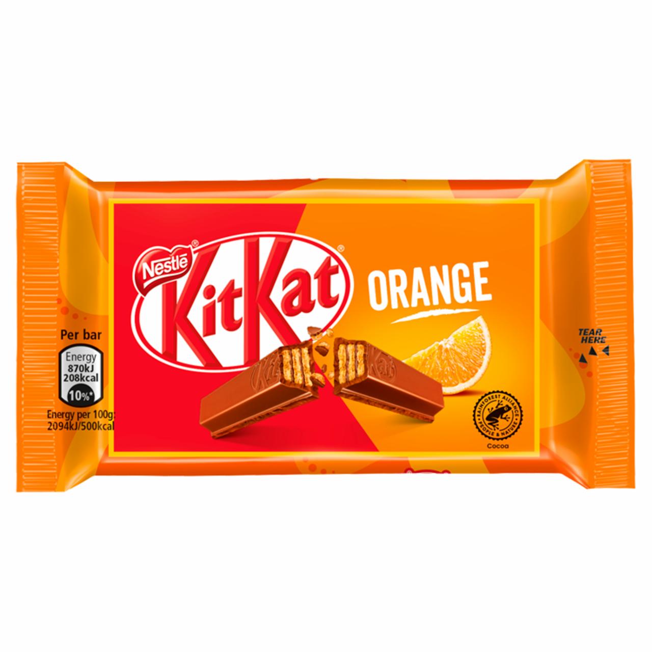 Képek - KitKat Narancs ropogós ostya narancsízű tejcsokoládéban 41,5 g