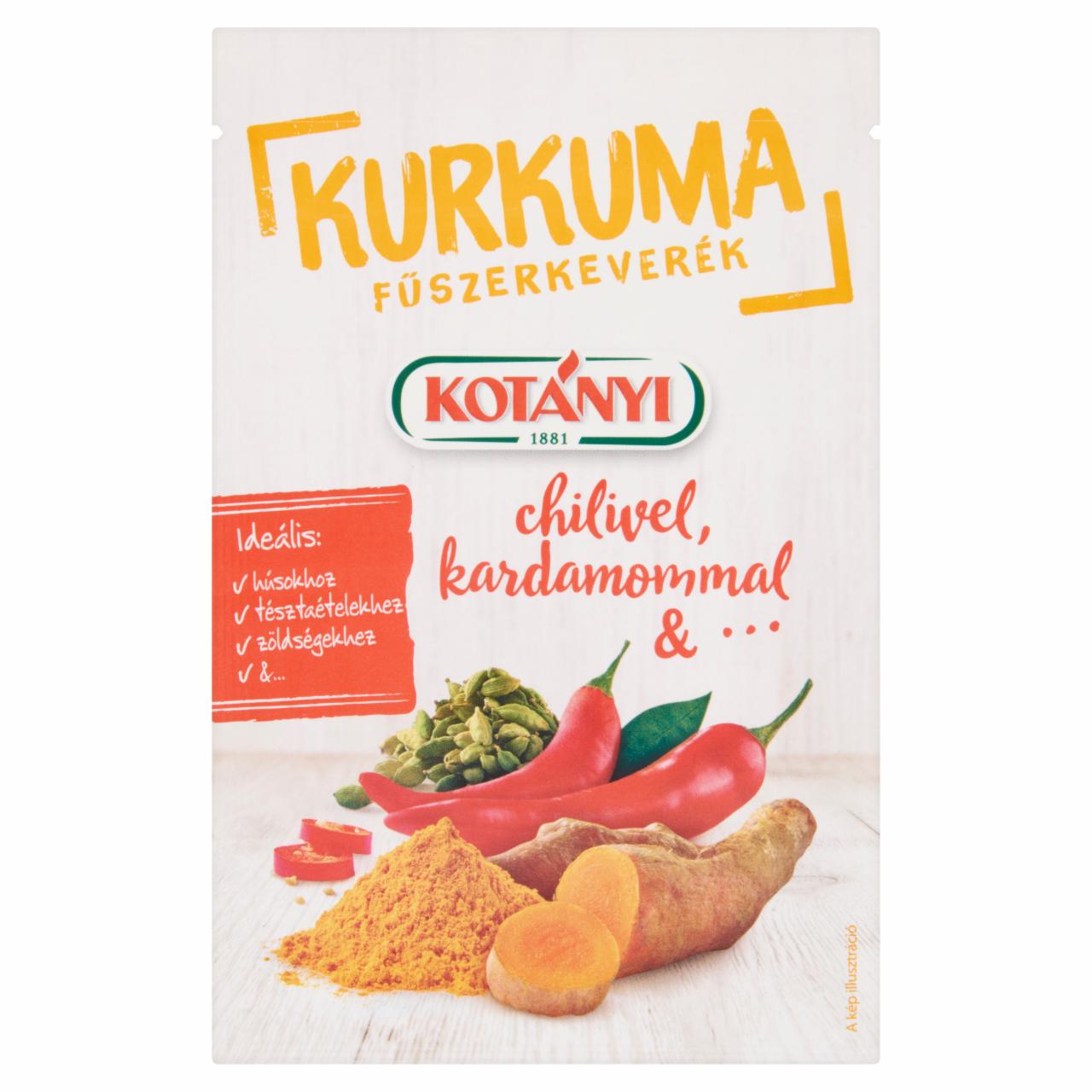 Képek - Kotányi kurkuma fűszerkeverék chilivel, kardamommal &... 20 g