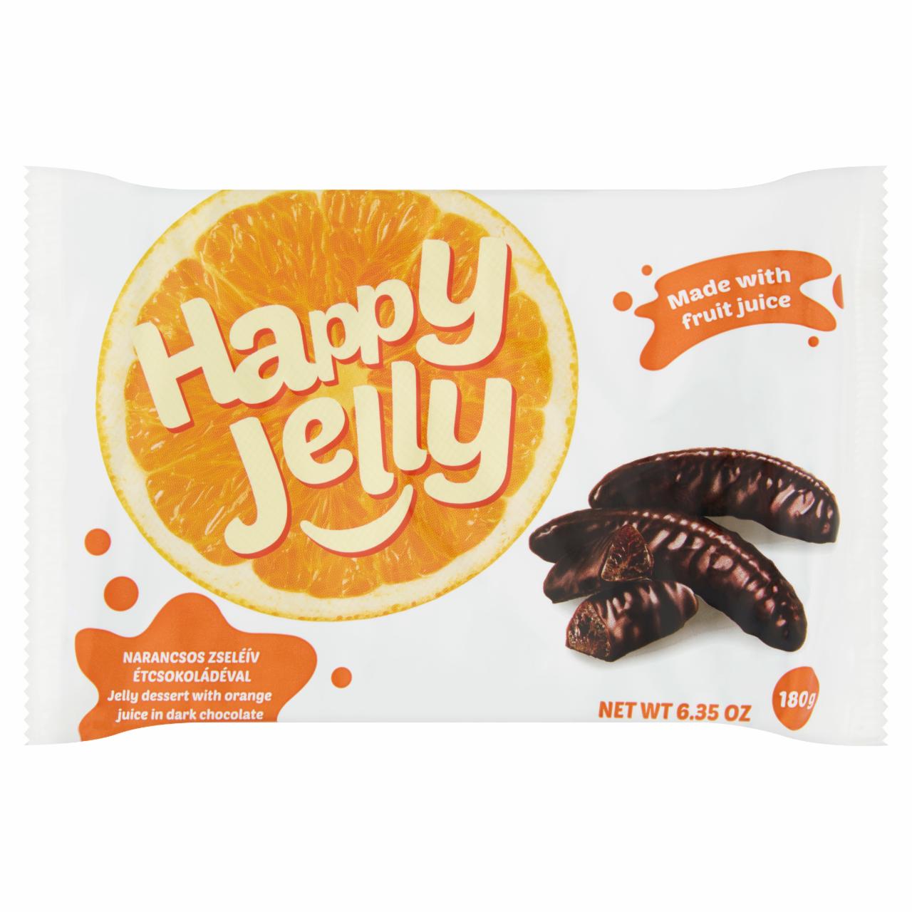 Képek - Happy Jelly narancsos zseléív étcsokoládéval 180 g