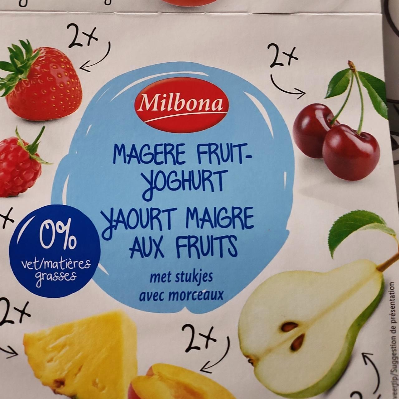 Képek - Magere fruit-yoghurt Milbona