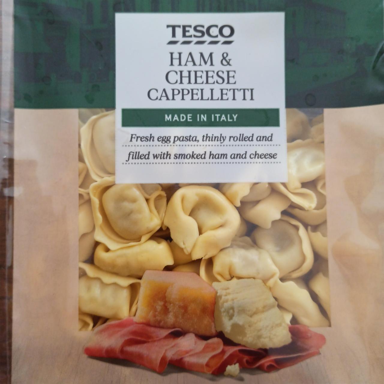 Képek - Tesco cappelletti friss 4 tojásos tészta sajtokkal és füstölt sonkával töltve 