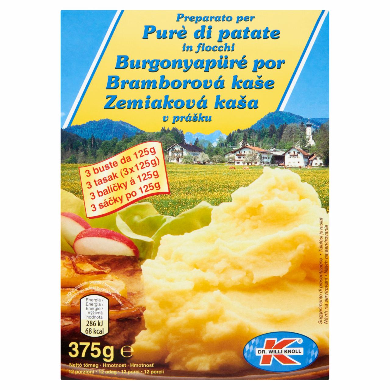 Képek - Dr. Willi Knoll burgonyapüré por 3 x 125 g (375 g)