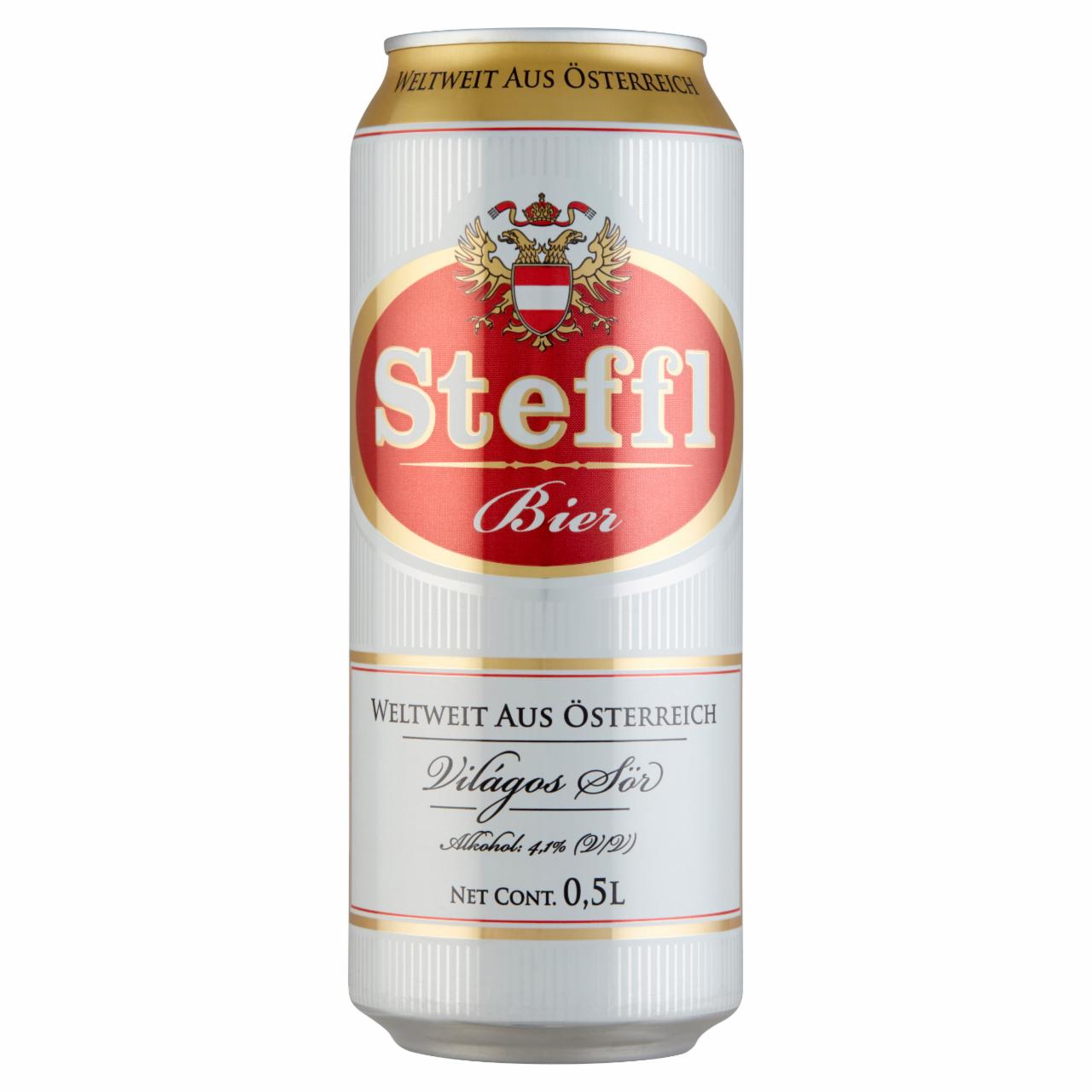 Képek - Steffl világos sör 4,1% 0,5 l doboz