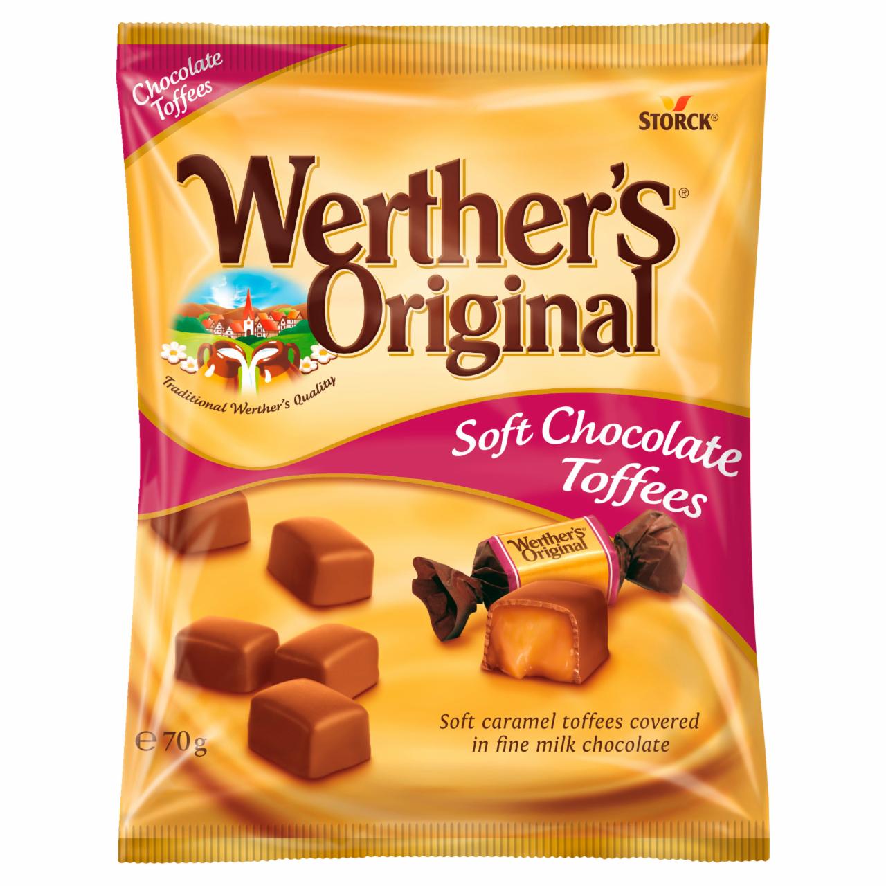 Képek - Werther's Original Chocolate Toffees karamella tejcsokoládéval bevonva 70 g