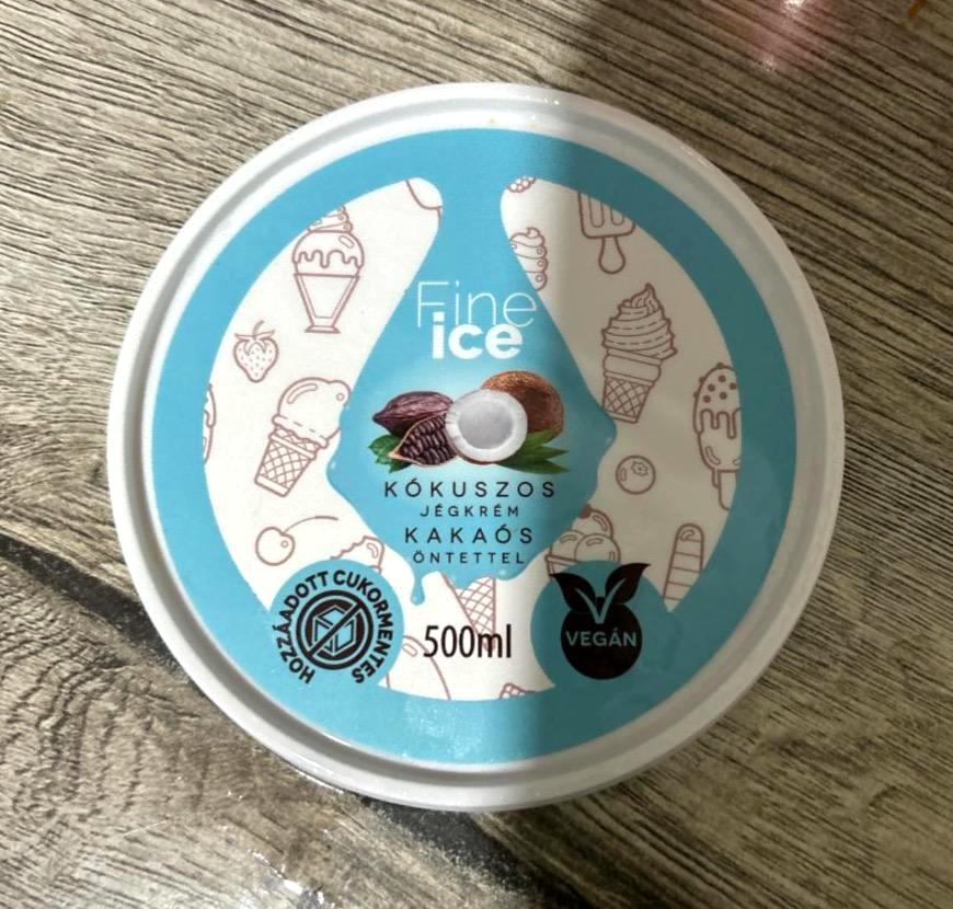 Képek - Fine Ice kókuszos jégkrém kakaós öntettel 500 ml