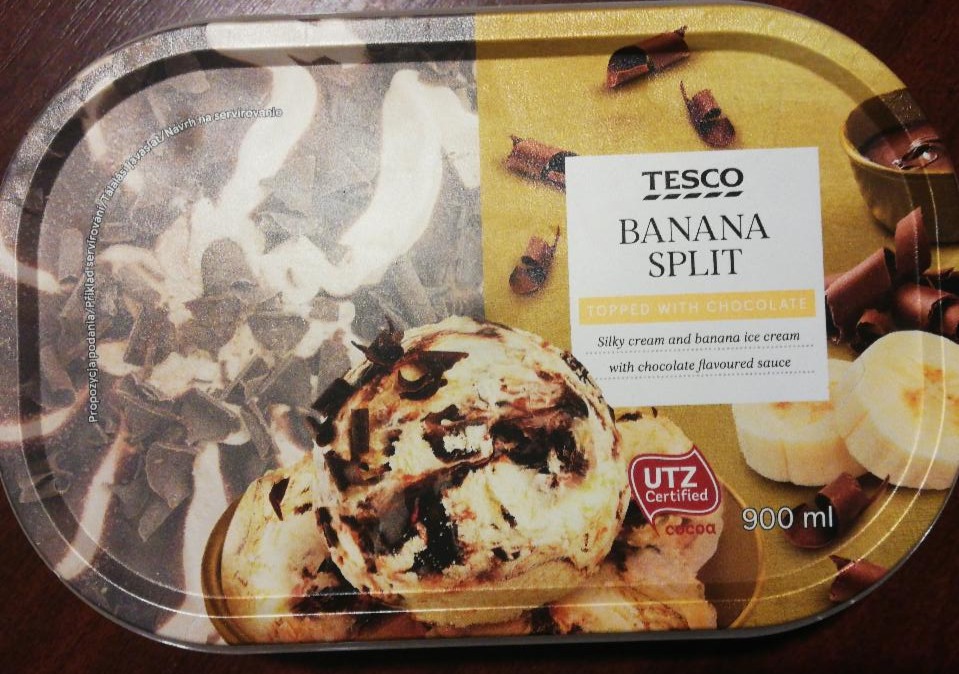 Képek - Jégkrém banana split Tesco