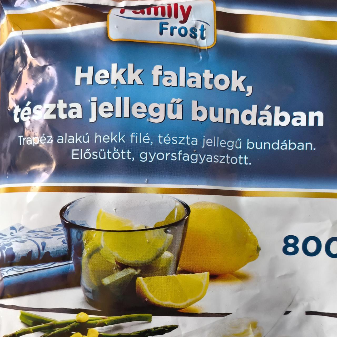 Képek - Hekk falatok, tészta jellegű bundában Family Frost