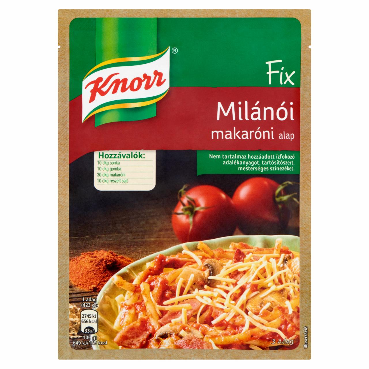 Képek - Fix milánói makaróni alap Knorr