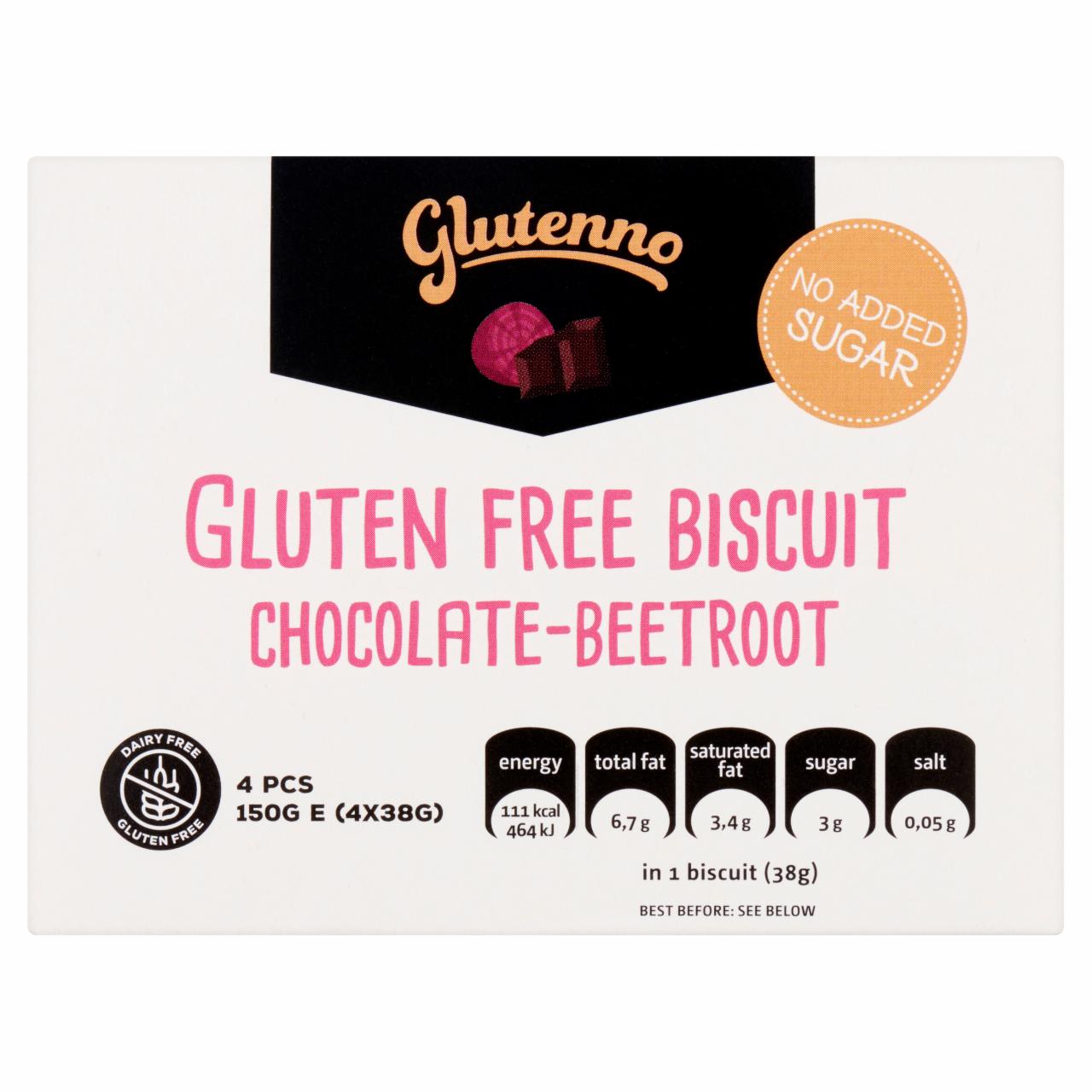 Képek - Glutenno csokoládés-céklás keksz édesítőszerrel 4 x 38 g
