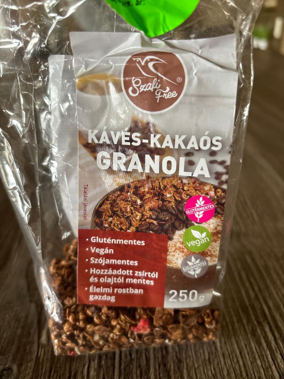 Képek - Kávés-kakaós granola Szafi Free