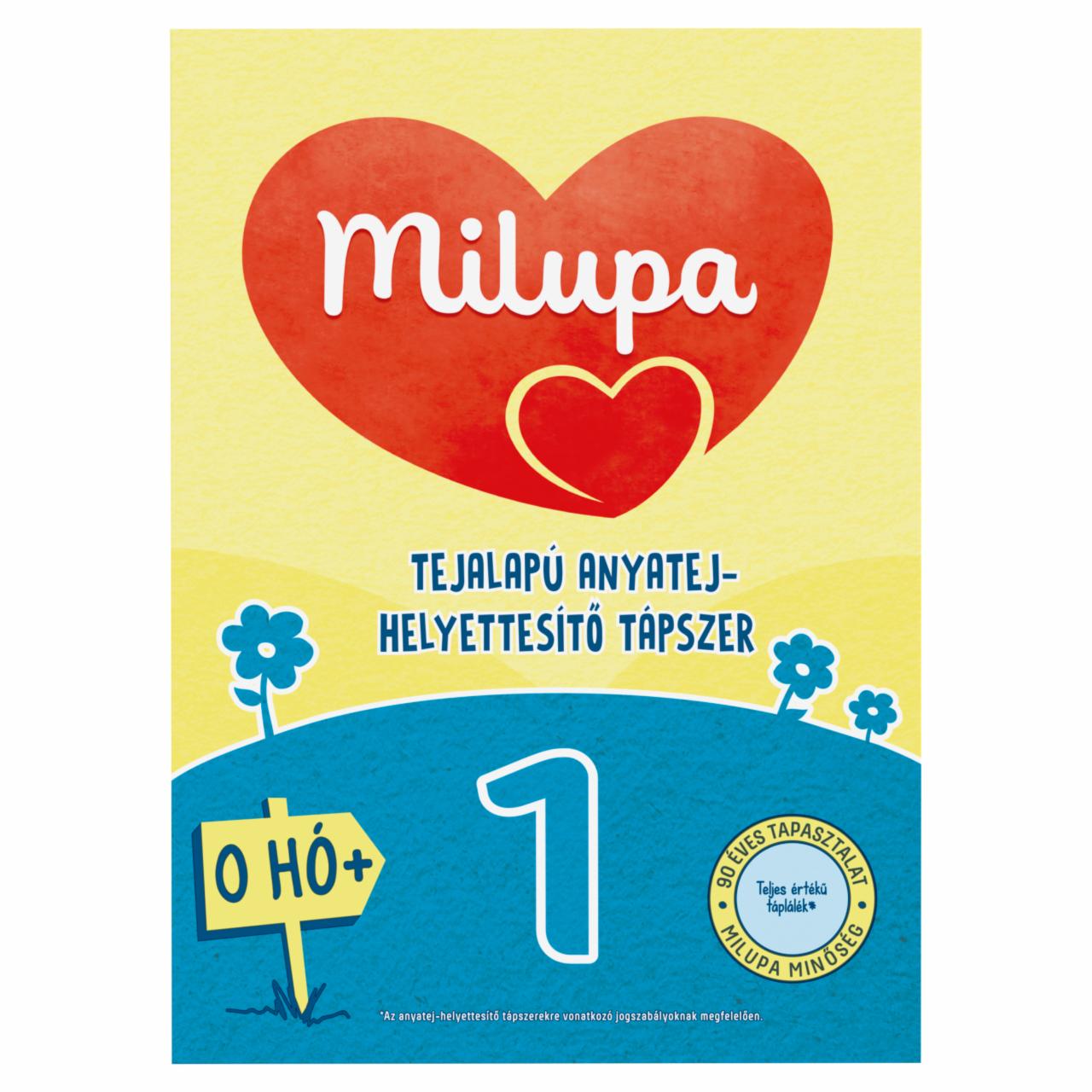 Képek - Milupa 1 tejalapú anyatej-helyettesítő tápszer 0 hó+ 600 g