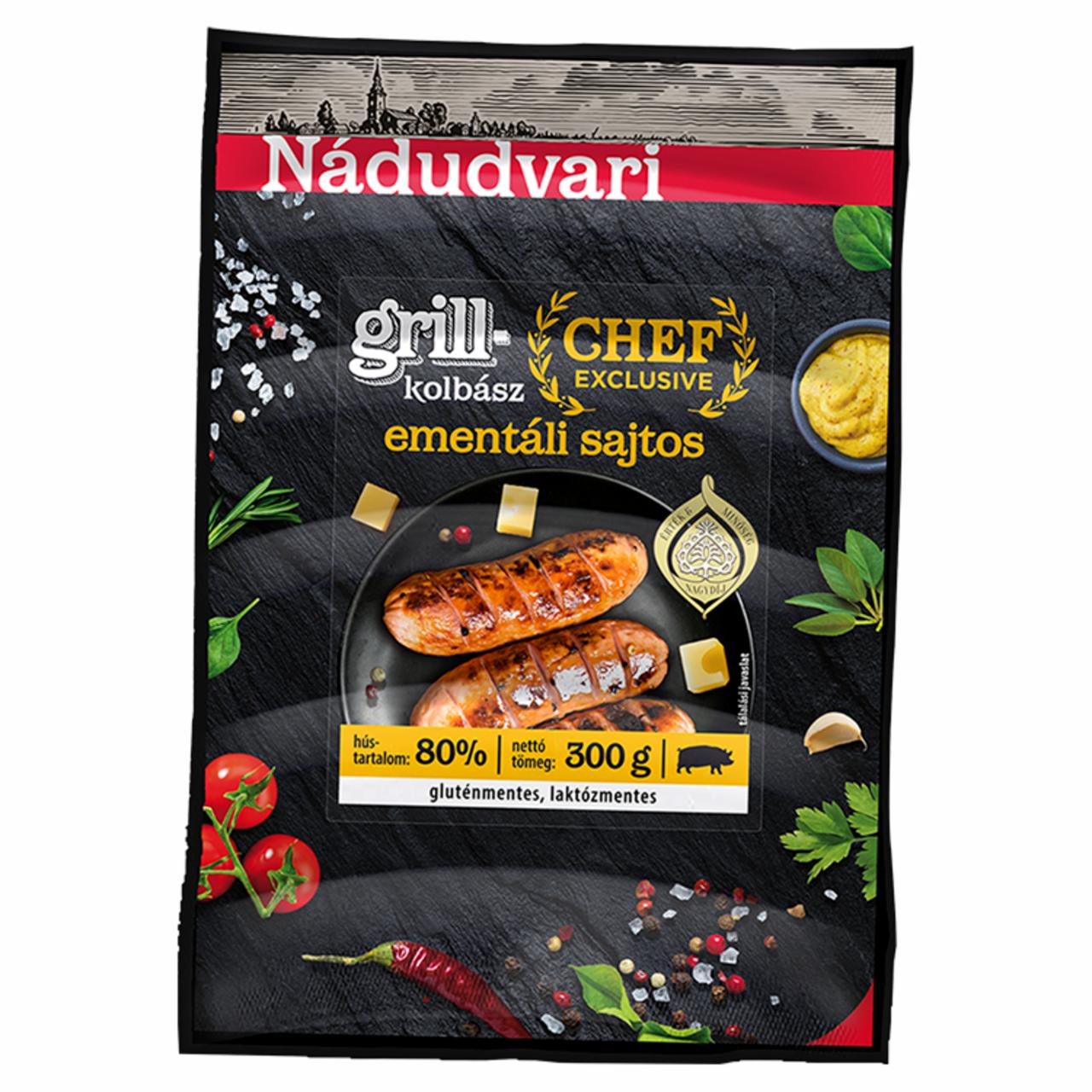 Képek - Nádudvari Chef Exclusive ementáli sajtos sertés grillkolbász 300 g