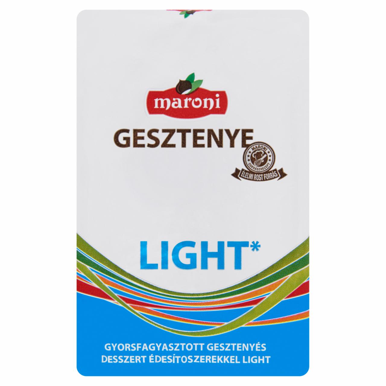 Képek - Maroni Light gyorsfagyasztott gesztenyés desszert édesítőszerekkel 200 g