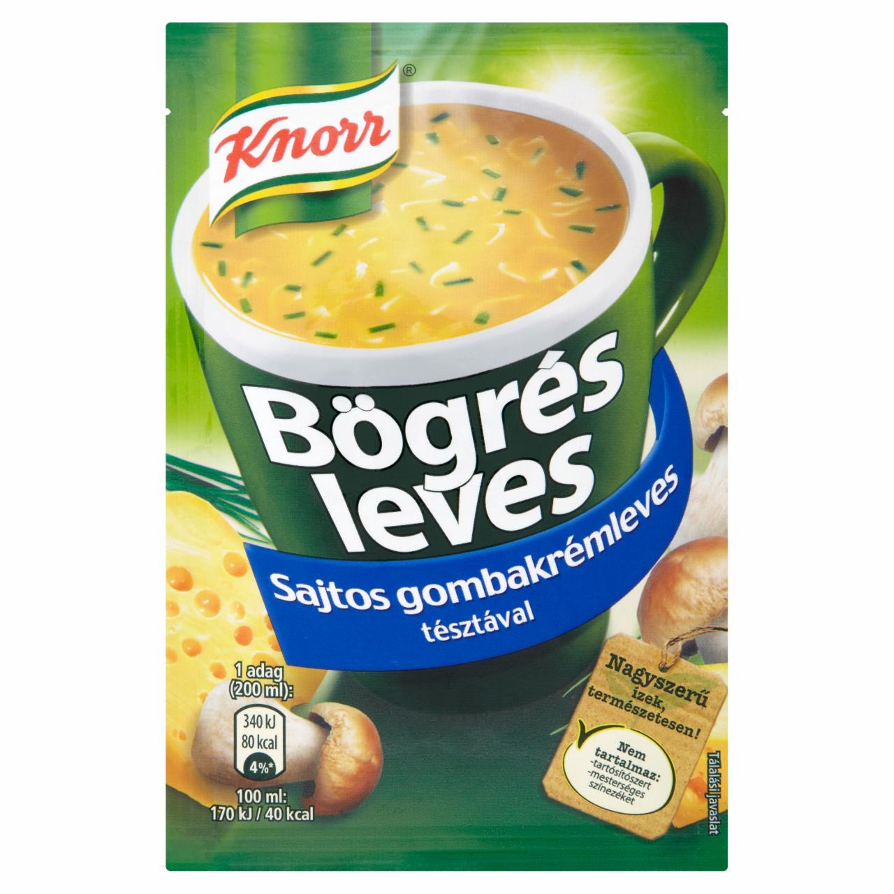 Képek - Knorr Bögrés Leves sajtos gombakrémleves tésztával 17 g