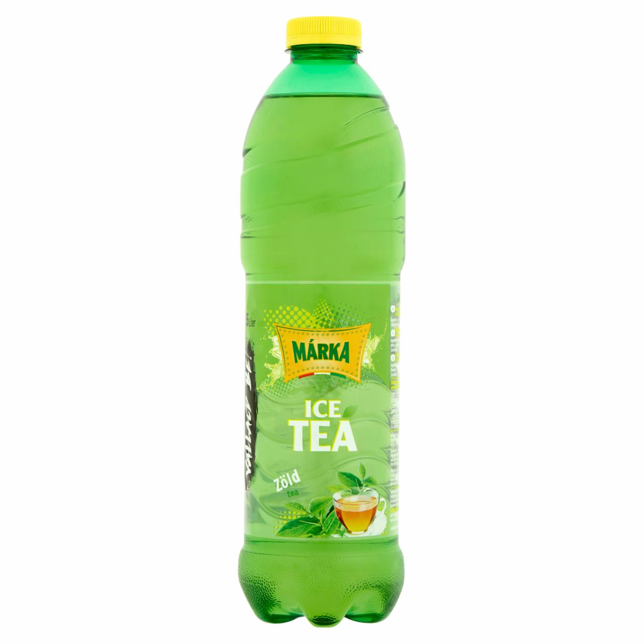 Képek - Márka alma-dinnye ízű jeges zöld tea cukorral és édesítőszerrel 1,5 l