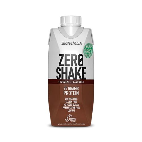 Képek - BioTechUSA Zero Shake csokoládé ízű UHT sovány tejfehérje koncentrátum ital 330 ml