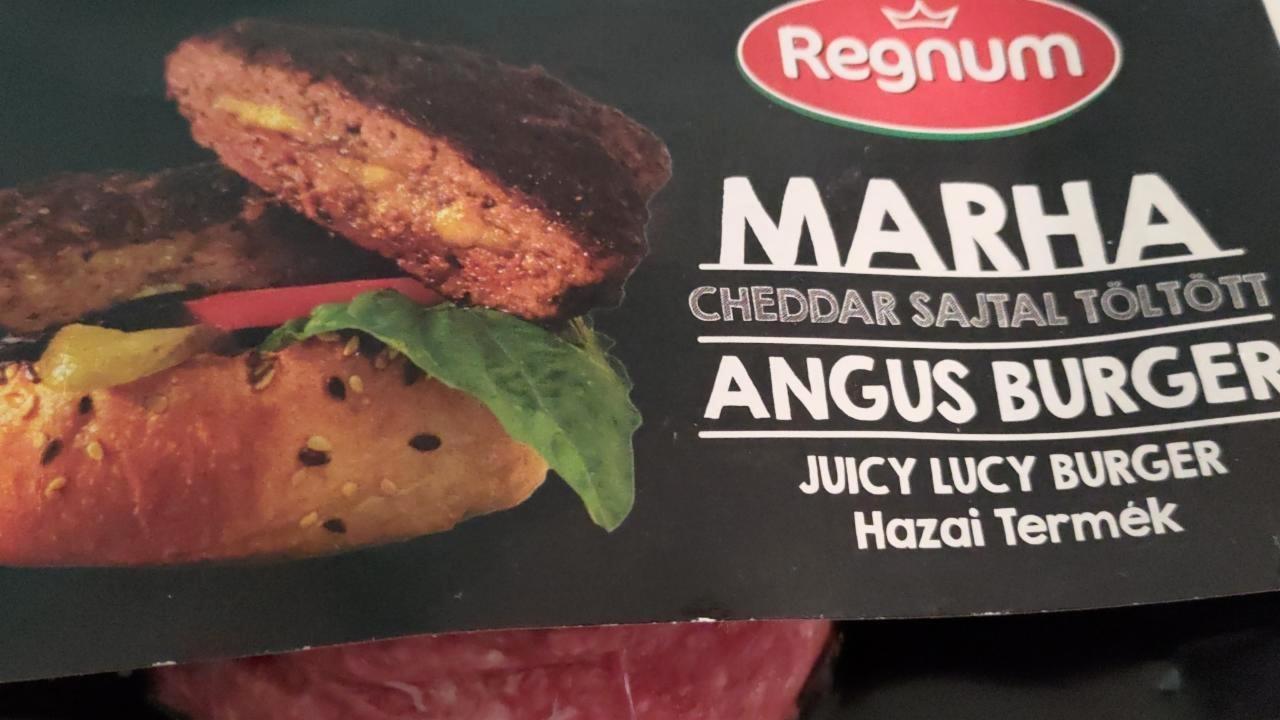 Képek - Angus marha burger cheddar sajttal töltve Regnum