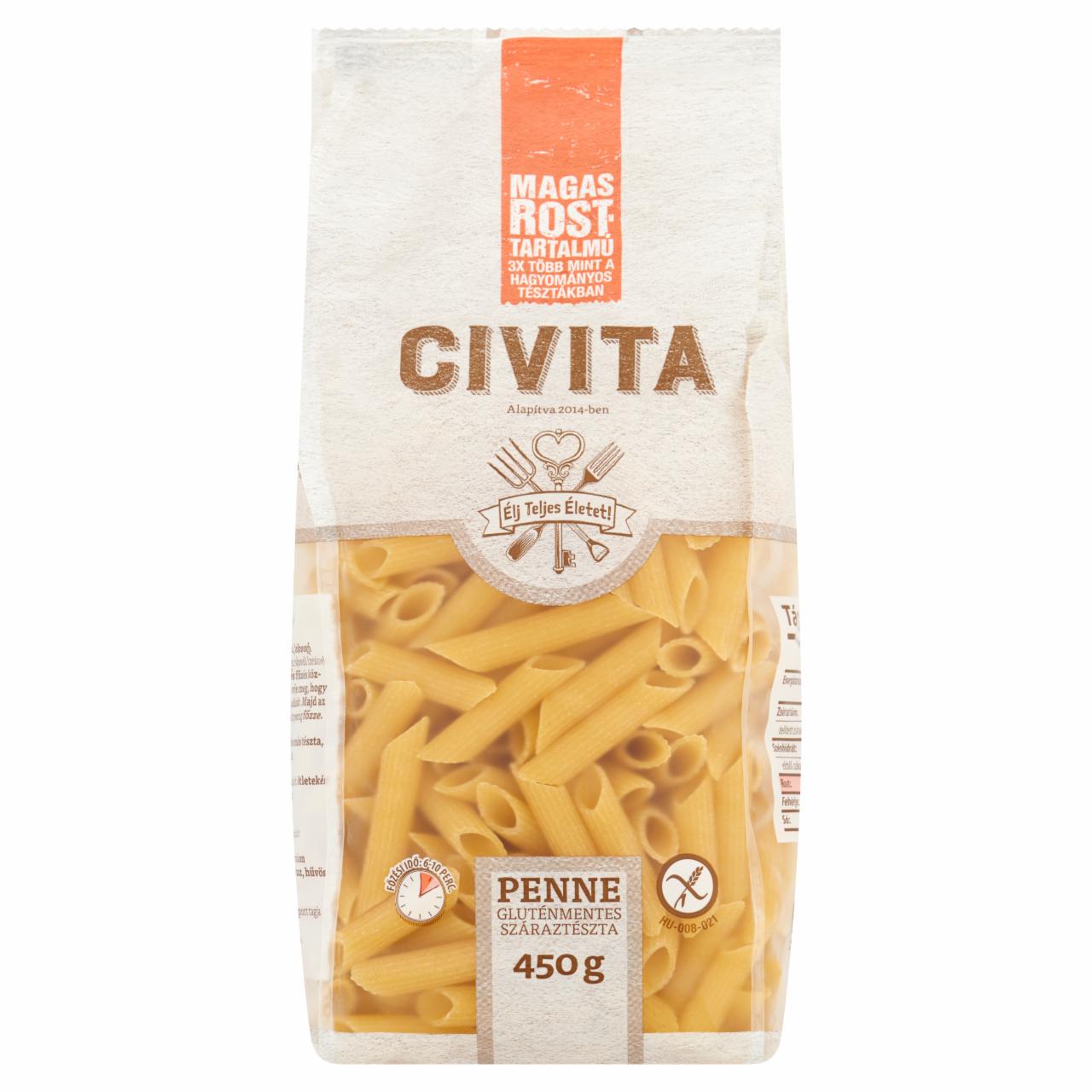 Képek - Civita penne gluténmentes száraztészta 450 g