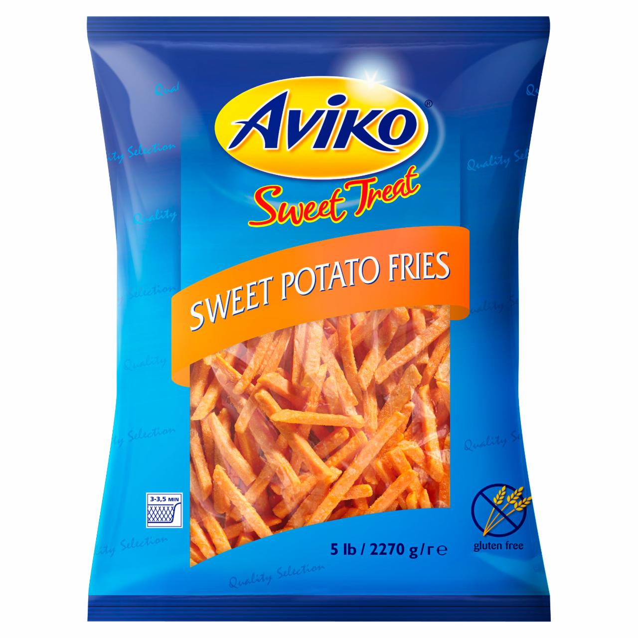 Képek - Aviko Sweet Treat gyorsfagyasztott, elősütött, félkész édesburgonya hasábok 2270 g