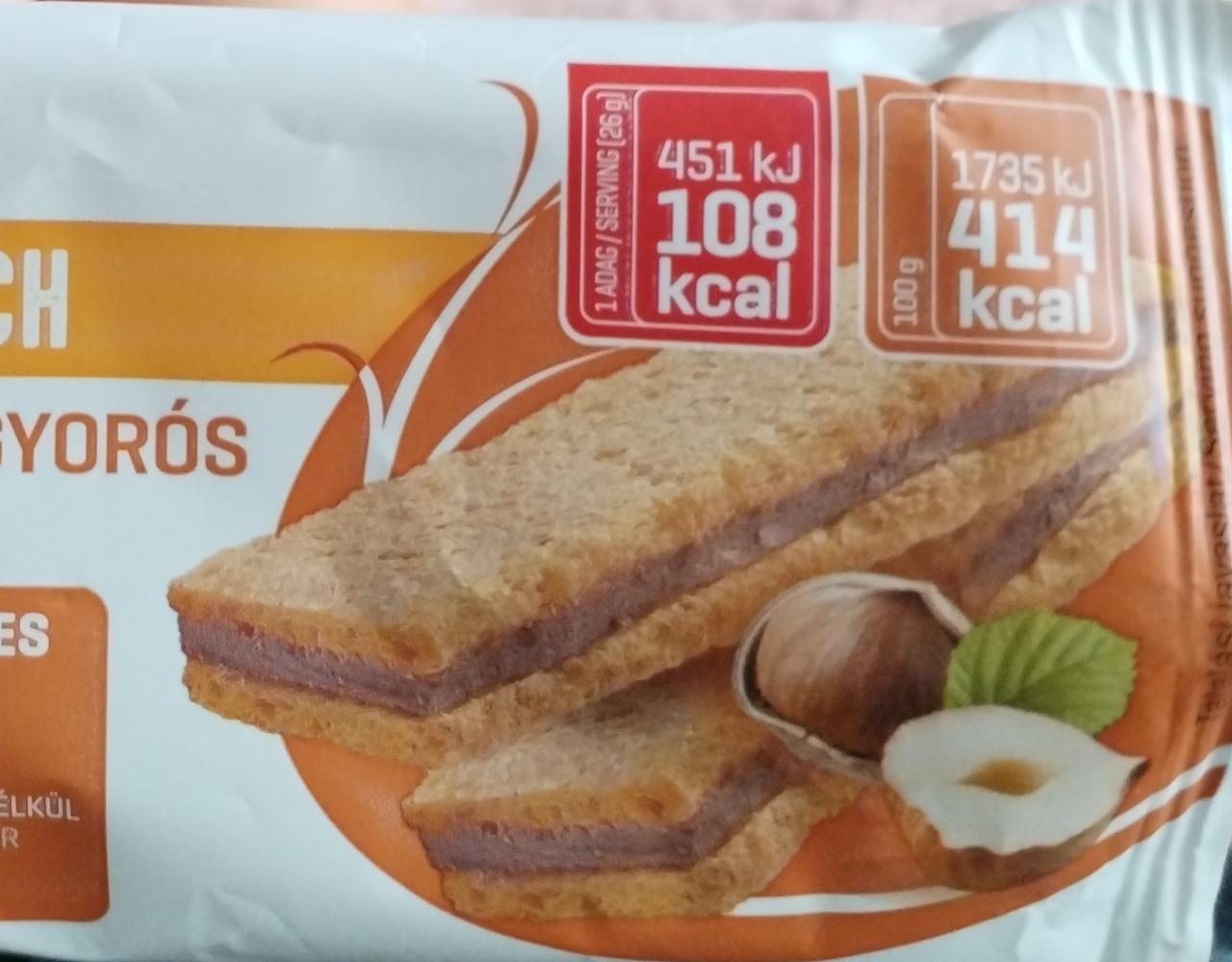 Képek - Gluténmentes, törökmogyorós szendvics édesítőszerrel, hozzáadott cukor nélkül Abonett