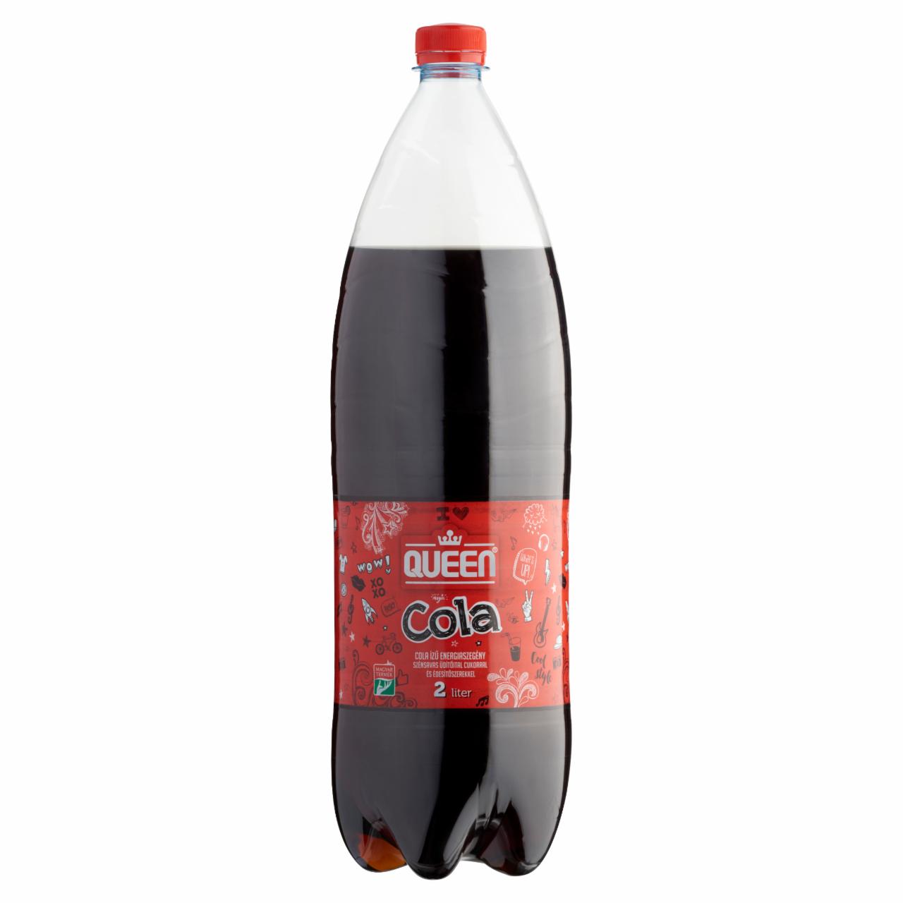 Képek - Queen cola ízű energiaszegény szénsavas üdítőital cukorral és édesítőszerekkel 2 l