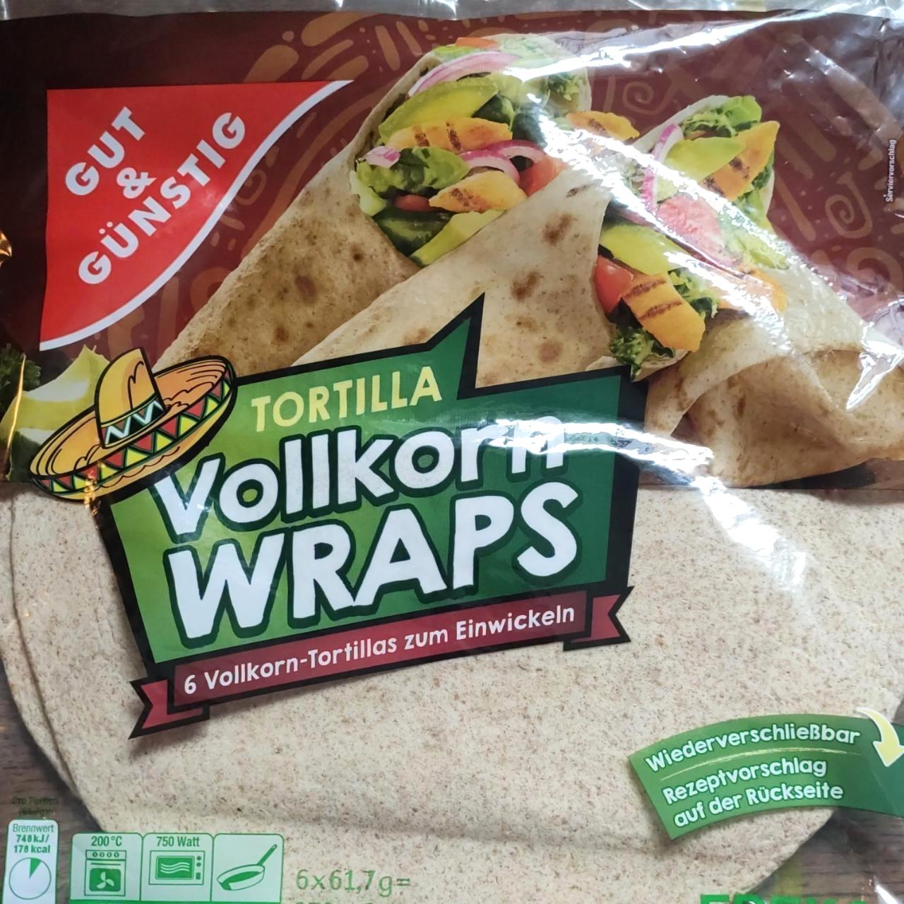 Képek - Tortilla Vollkorn wraps Gut & Günstig