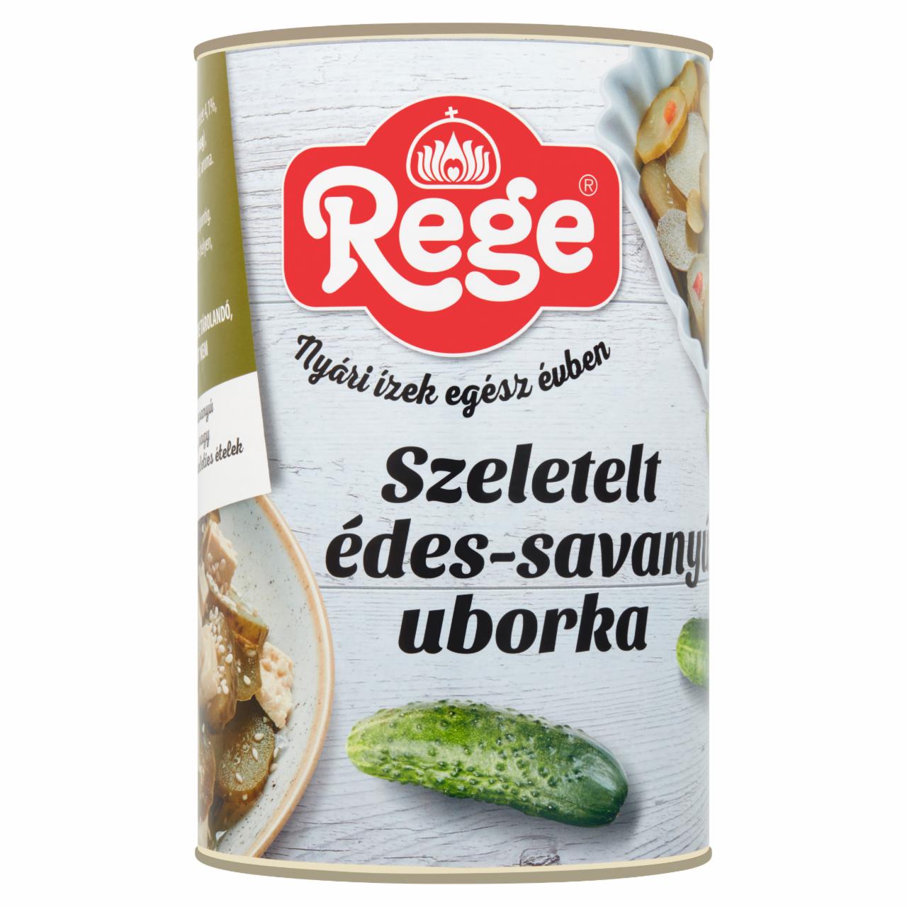 Képek - Rege szeletelt édes-savanyú uborka 4100 g