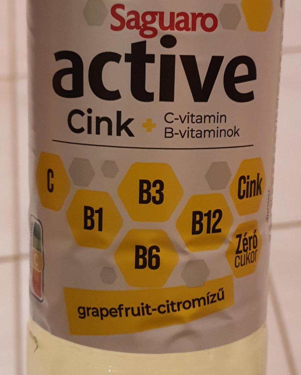 Képek - Active cink grapefruit-citromízű Saguaro