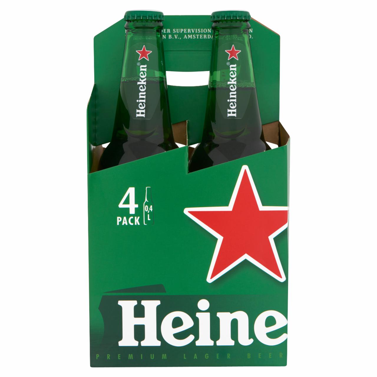 Képek - Heineken minőségi világos sör 5% 4 x 0,4 l üveg