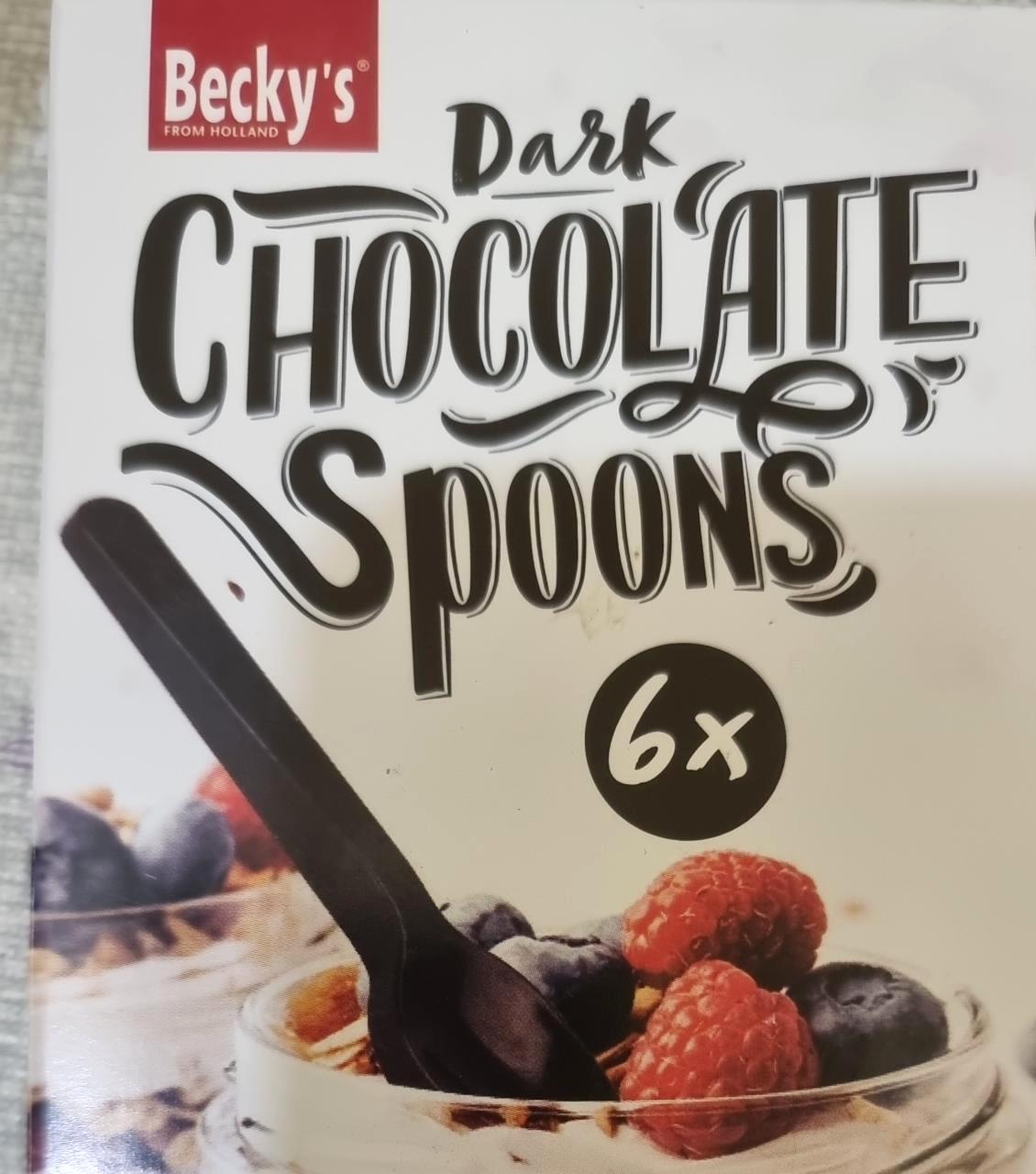 Képek - Dark chocolate spoons Becky's
