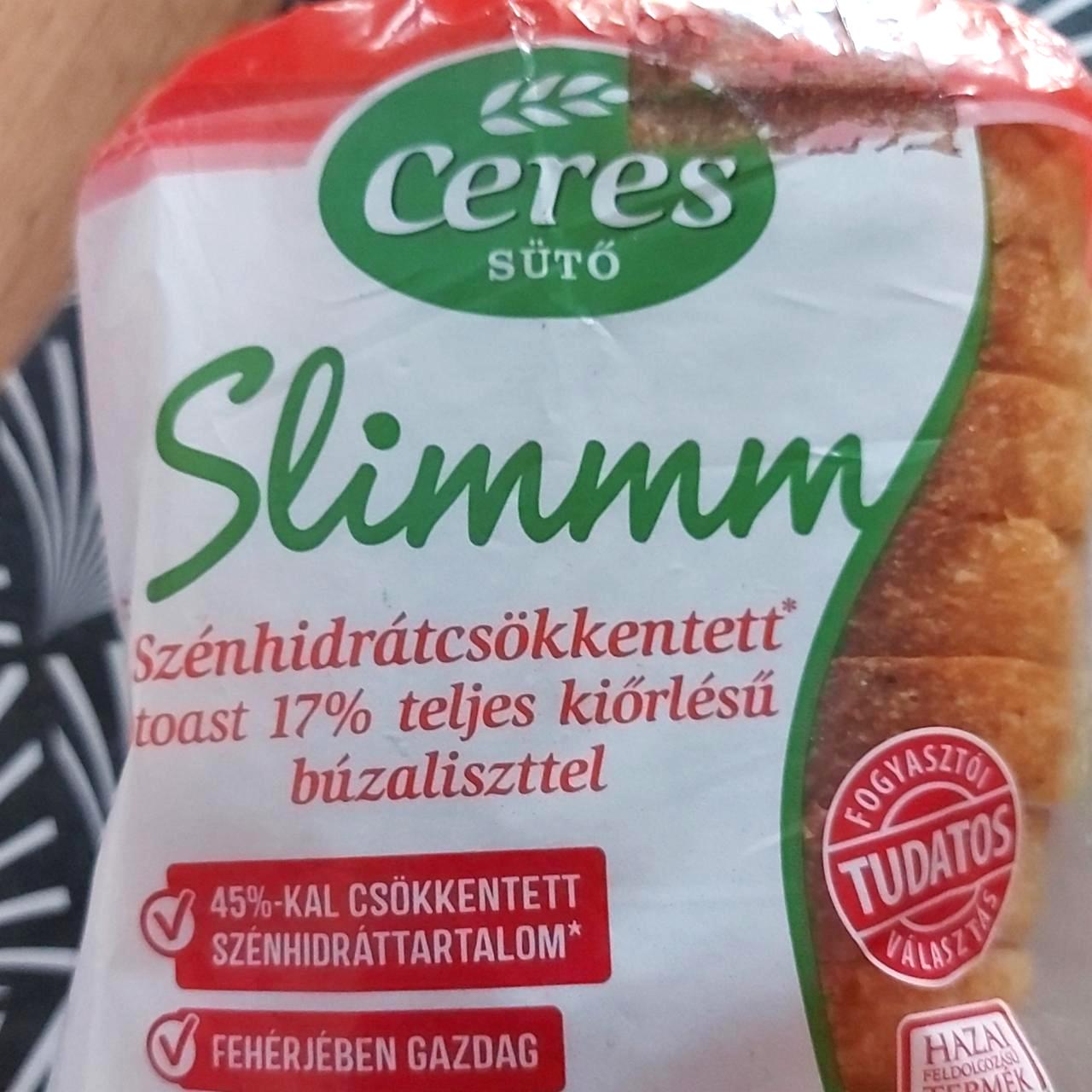 Képek - Slimmm szénhidrátcsökkentett toast 17% teljes kiőrlésűbúzaliszttel Ceres sütő