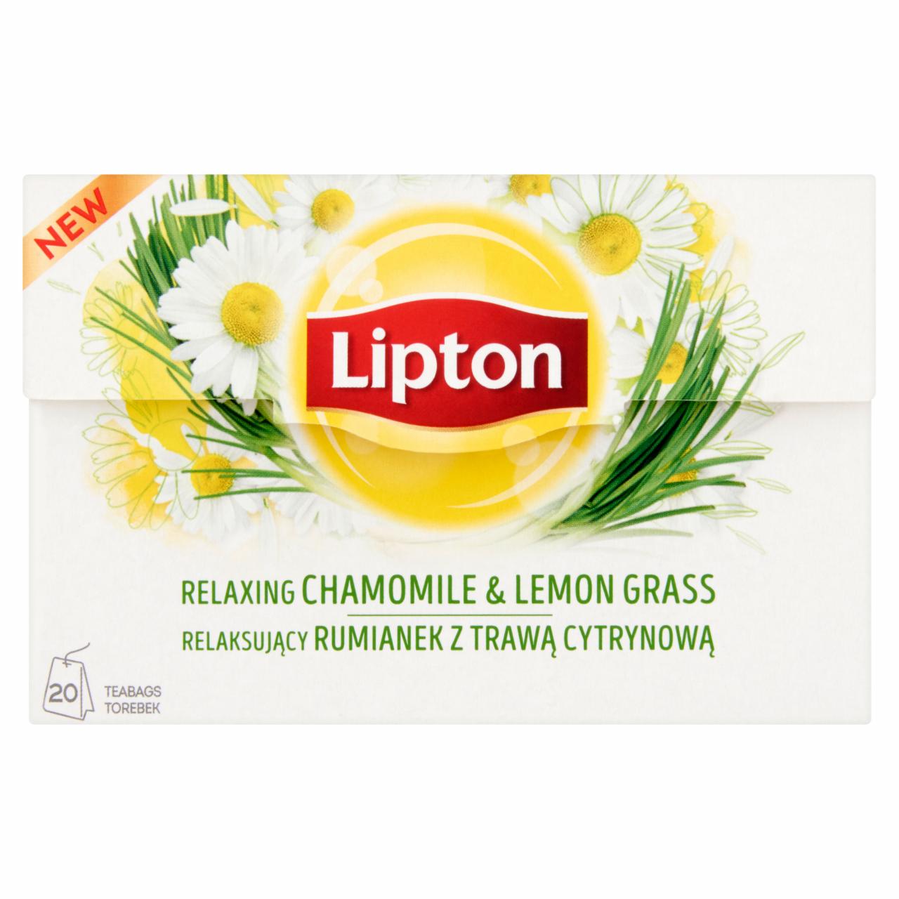 Képek - Lipton kamilla és indiai citromfű tea 20 filter