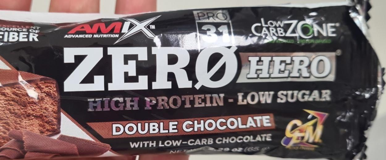 Képek - zero hero high protein low sugar double chocolate Amix Nutrition