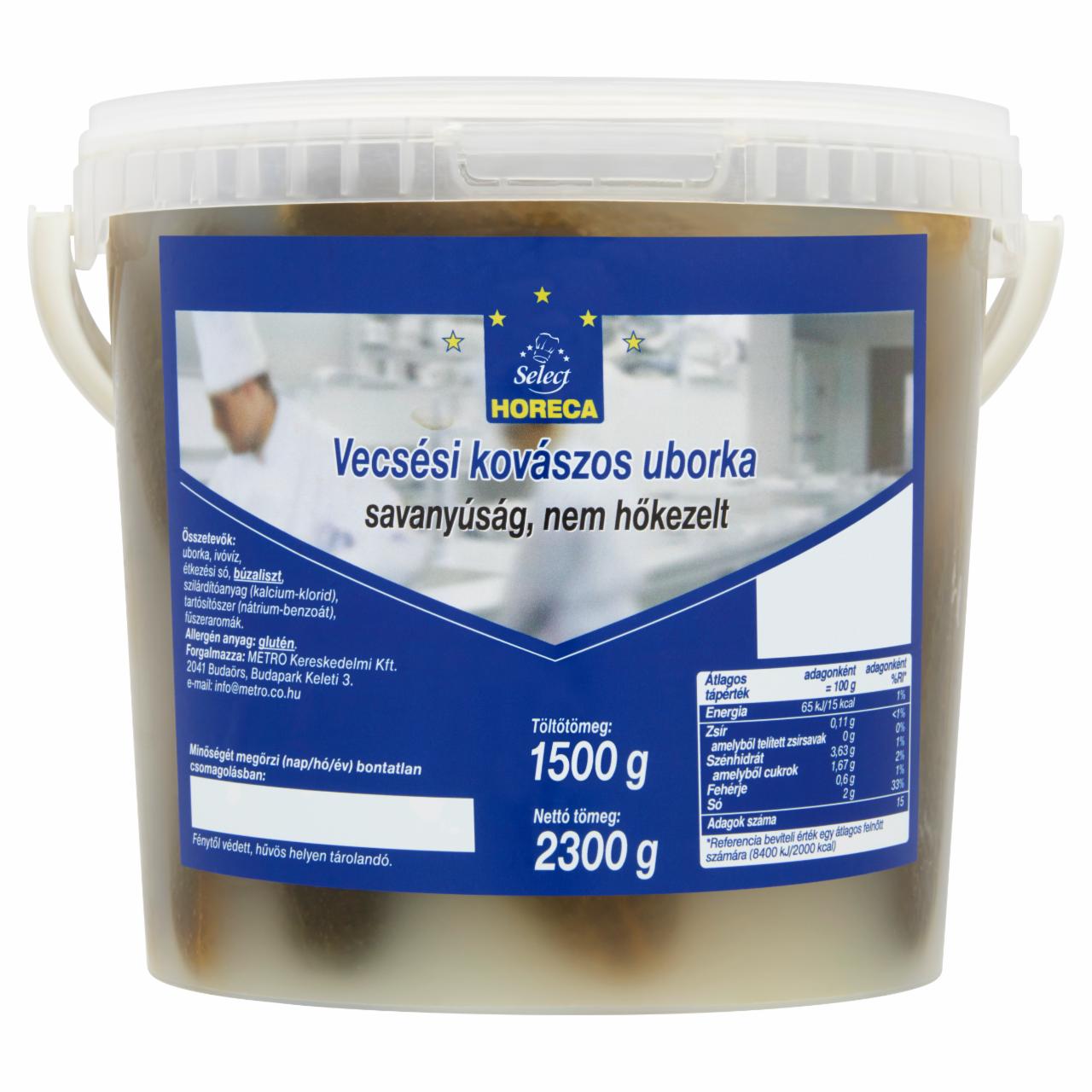 Képek - Horeca Select vecsési kovászos uborka 2300 g