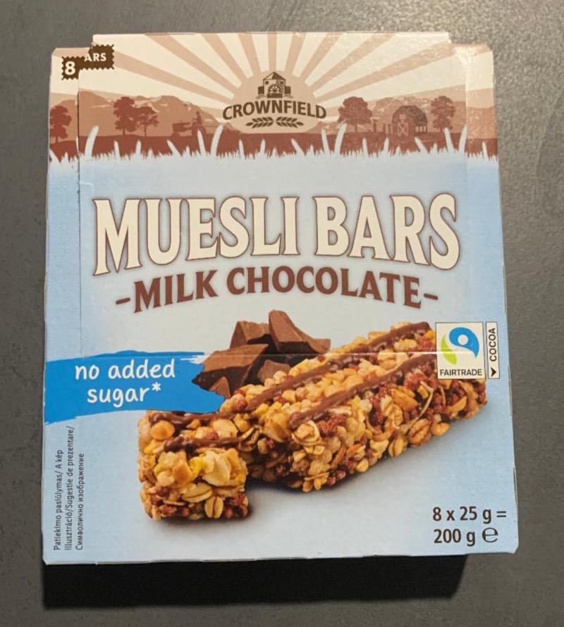 Képek - Muesli bar milk chocolate Crownfield