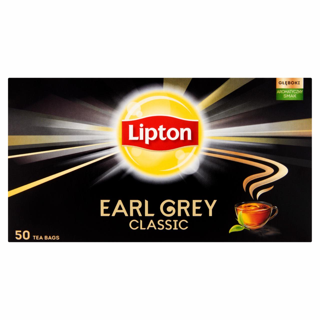 Képek - Lipton Earl Grey Classic bergamot ízesítésű fekete tea 50 filter 75 g