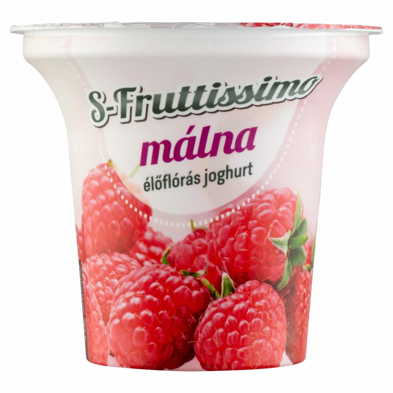 Képek - S-Fruttissimo málnás élőflórás joghurt 200 g