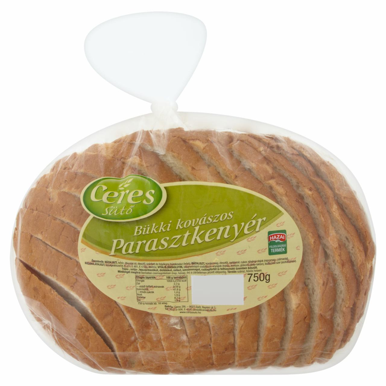 Képek - Ceres Sütő bükki kovászos parasztkenyér 750 g