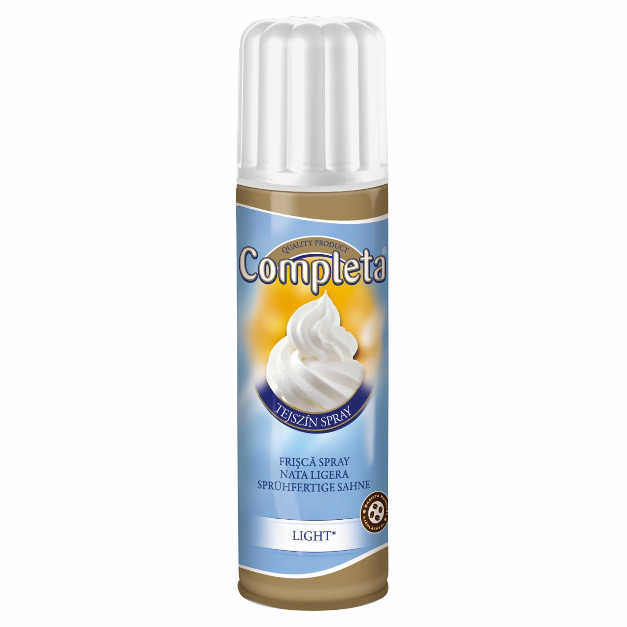 Képek - Completa Light UHT cukrozott tejszín spray 18% 250 ml