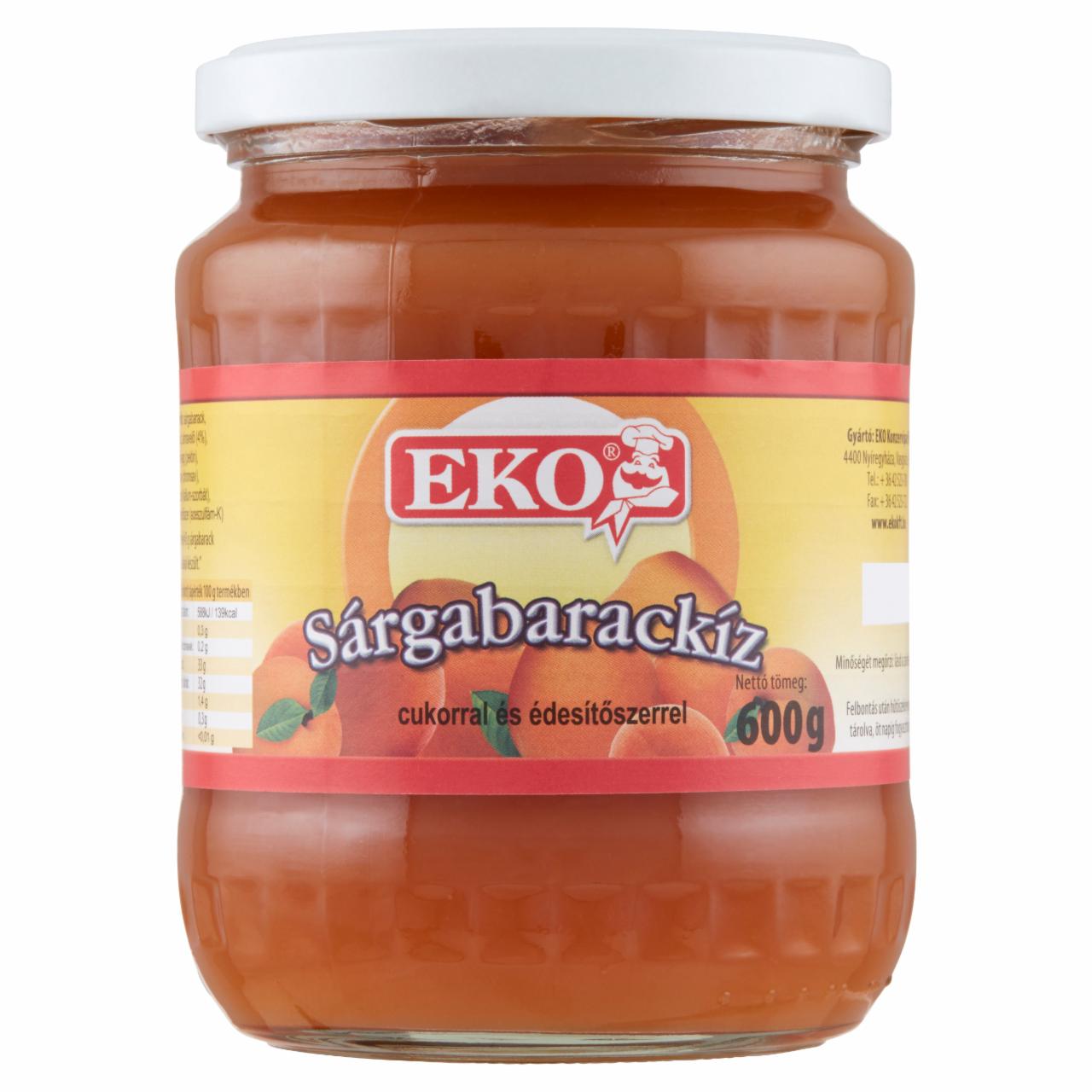 Képek - Eko sárgabarackíz cukorral és édesítőszerrel 600 g